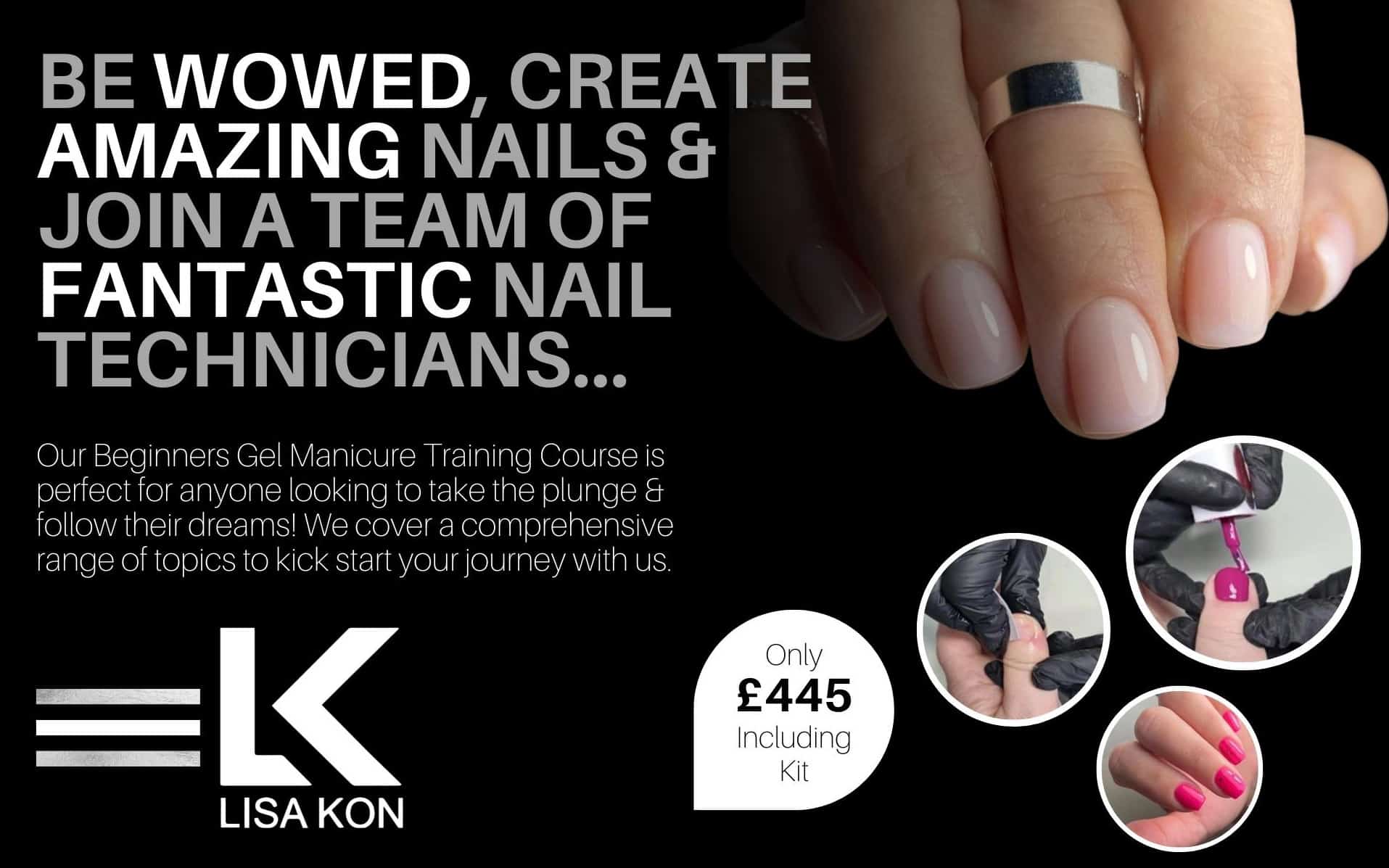 Lisa Kon Beginners Gel Manicure Course Torquay